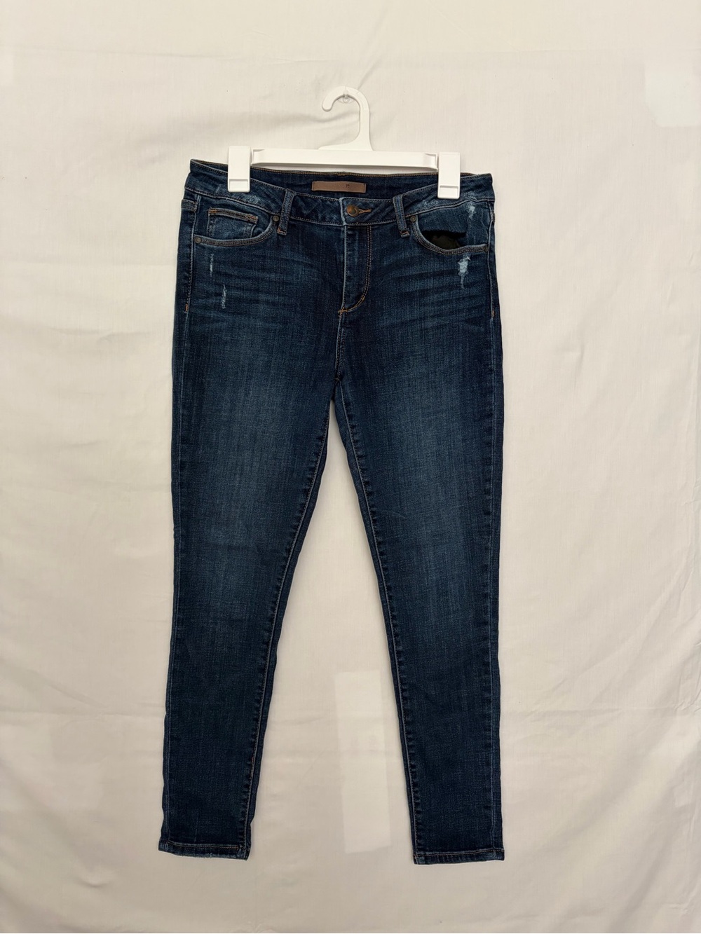 Joes Jeans Womens 29 Dark Wash Distressed Skinny Ankle Stretch Denim(A974)